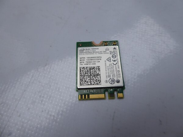 HP Envy 13-d004no WLAN WiFi Karte Card 7265NGW #4499