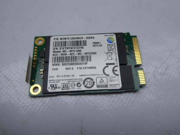 Samsung ATIV Book 915S NP915S3G MSATA 128GB SSD Karte Card MZMTE128HMGR #4541