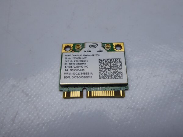 Fujitsu LifeBook E733 WLAN WiFi Karte Card 2230BNHMW #4593
