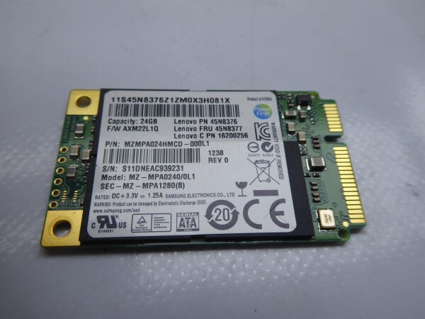 Lenovo IdeaPad U410 Mini mSATA 24GB SSd 45N8377  #4018