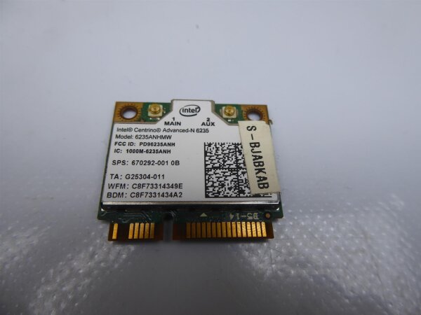 Clevo W370ET WLAN Karte Wifi Card 6235ANHMW #4666