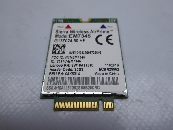 Lenovo ThinkPad T550 WWAN Karte Card 04X6014 #4494