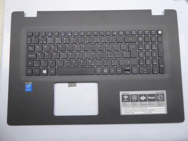 Acer Aspire E17 E5-772 Gehäuse Oberteil Schale incl. nordic Keyboard #4688