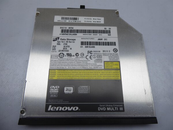 Lenovo ThinkPad W520 SATA DVD Laufwerk 12,7mm GT33N 75Y5113 #4284