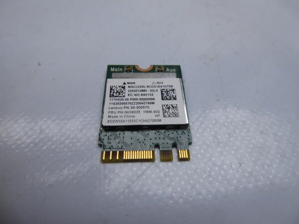 Lenovo Yoga 2 13 Mod. 20344 WLAN Karte Wifi Card 04X6025  #4446