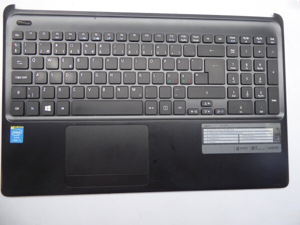 Acer Aspire E1-572 Gehäuse Oberteil mit Tastatur nordic Layout AP0VR000700  #3680
