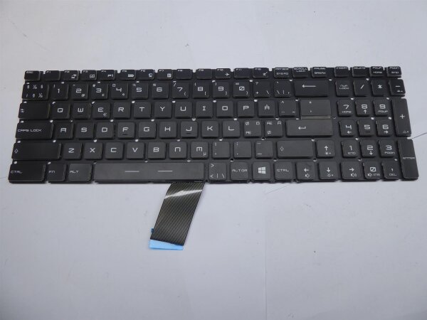 MSI GE72 2QC Apache ORIGINAL QWERTY UK Keyboard Backlight V143422GK1   #4758