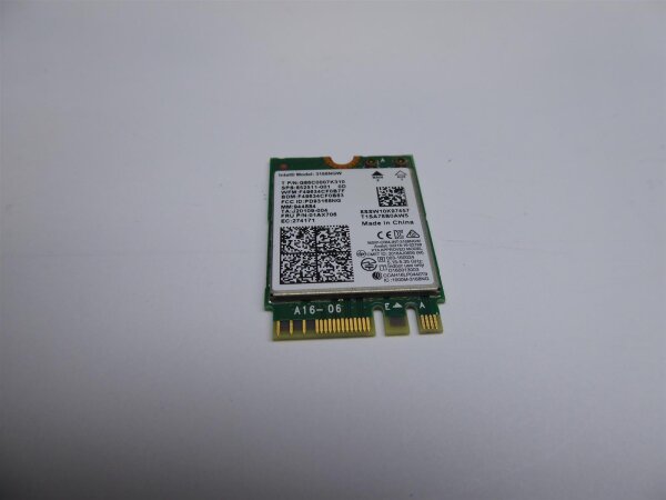 MSI GV62 8RC WLAN Karte Wifi Card 3168NGW #4852