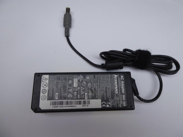 ORIGINAL Lenovo Notebook Ladegerät Netzteil 90W (20V / 4,5A) + Stromkabel