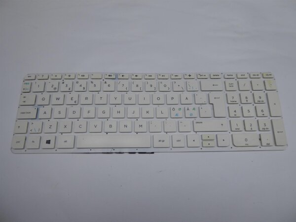 HP Pavilion 17 F0 Serie ORIGINAL Keyboard nordic Layout!! White 76580-DH1 #4528