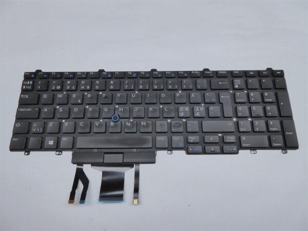 Dell Precision 3530 ORIGINAL Keyboard nordic Layout!! 0MFKWK #4925