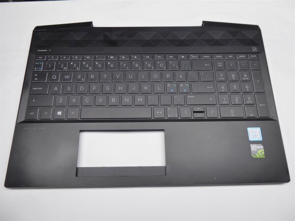 HP Pavilion Gaming 15-cx0015no Gehäuse Oberteil incl. nordic Keyboard #4929