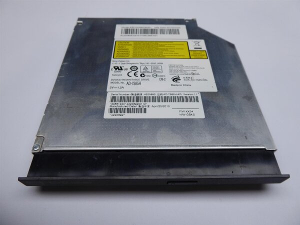 Acer Aspire 5943 series SATA DVD RW Laufwerk 12,7mm AD-7585H #2793