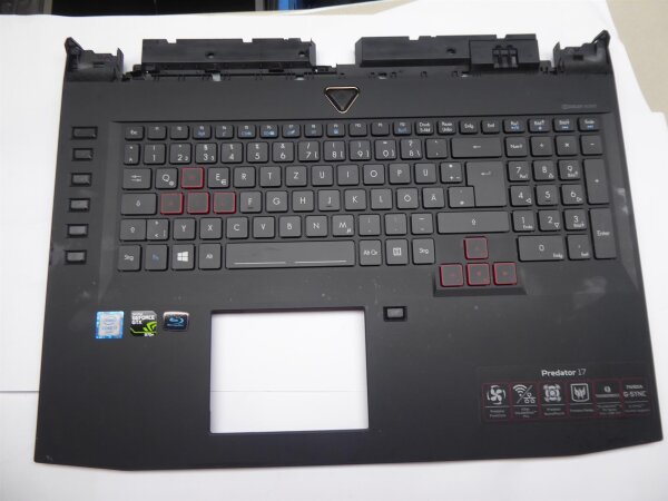 Acer Predator 17 N15P4 Gehäuse Oberteil incl. QWERTZ Tastatur deutsch #4995