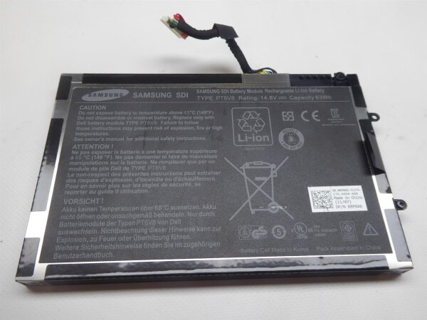 Dell Alienware M14X M14X R2 Original Akku Batterie 08P6X6 #A22
