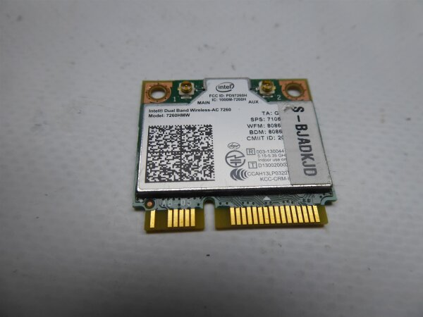 Clevo W350SS WLAN Karte Wifi Card 7260HMW #5071