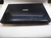 MSI CR700X NoteBook mit Speicher ohne Akku HDD und Netzteil defekt