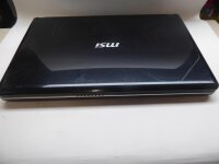 MSI A7005 NoteBook mit Speicher ohne Akku HDD und Netzteil defekt