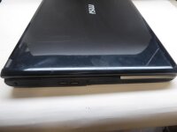 MSI A7005 NoteBook mit Speicher ohne Akku HDD und Netzteil defekt