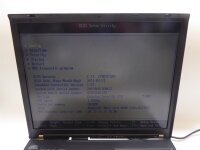 Lenovo ThinkPad T60 NoteBook mit Speicher ohne Akku HDD und Netzteil geht an