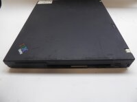 Lenovo ThinkPad T60 NoteBook mit Speicher ohne Akku HDD und Netzteil geht an