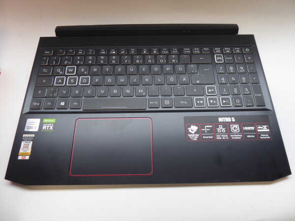 Acer Nitro AN515-55 Gehäuse Oberteil incl. deutscher QWERTZ Tastatur #5114