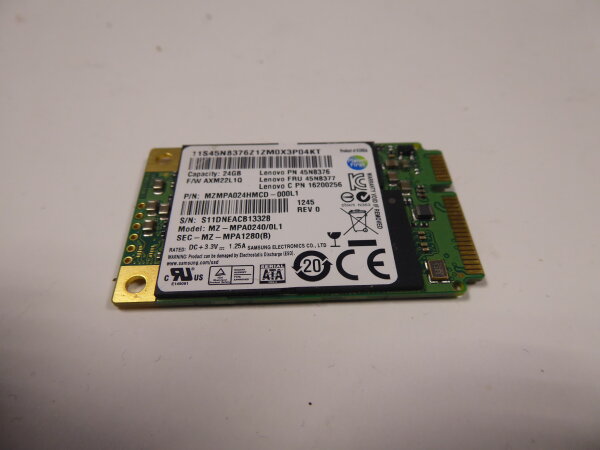 Lenovo IdeaPad U310 mSata 24GB SSD 45N8377 #3086
