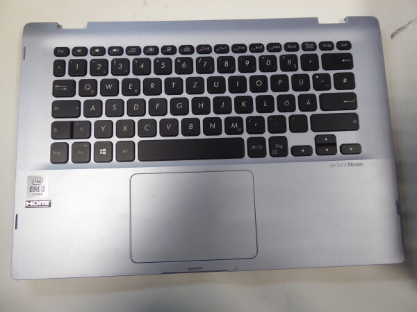 ASUS VivoBook Flip TP142F Gehäuse Oberteil incl. QWERTZ Tastatur deutsch #5138
