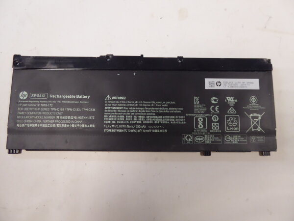 HP Omen 17-CB Serie ORIGINAL AKKU Batterie 917678-172 SR04XL #A32