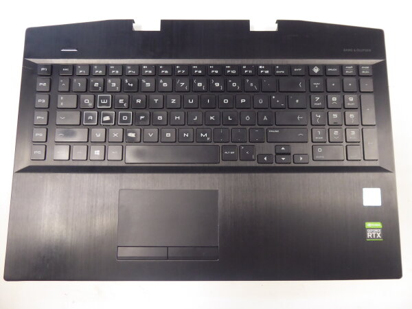 HP Omen 17-CB Serie Gehäuse Oberteil QWERTZ Tastatur deutsch  #5180