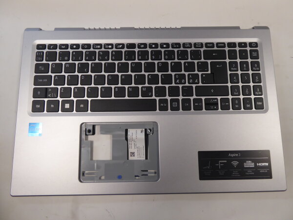 Acer Aspire 3 A315-58  Gehäuse Oberteil incl. nordic Keyboard #5178
