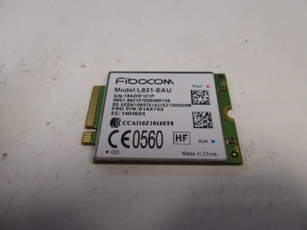 Lenovo Thinkpad T570 WWAN 4G Karte Card 01AX743 #4655
