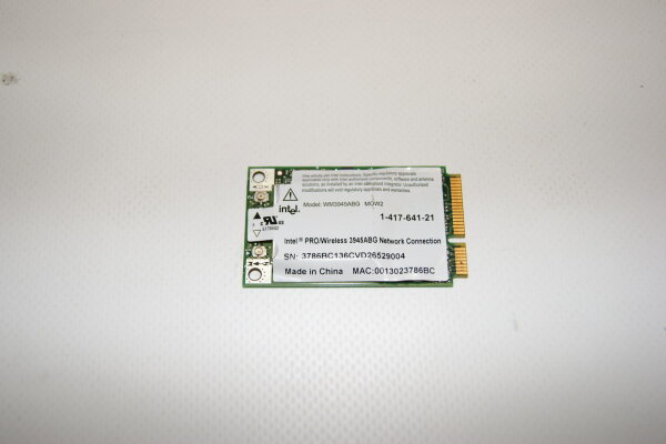 Sony Vaio VGN-FE21S WLAN Karte WiFi Modul Wireless 1-417-641-21 #2026