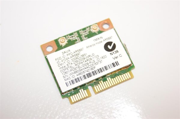ACER Aspire M3 MA50 WLAN Karte WiFi Modul Wireless halfsize AR5B97 #2187