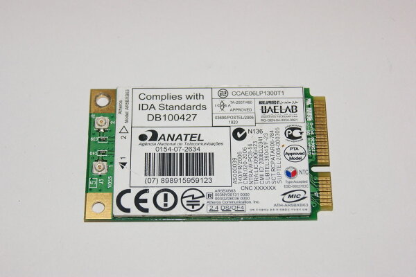 Acer Aspire 5715 7520 Wlan Karte WiFi Modul fullsize AR5BXB63 #2261