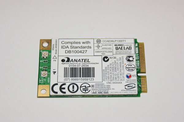 HP Pavilion DV9500 Atheros AR5BXB63 Wifi WLAN Karte 459339-002 #2421_2