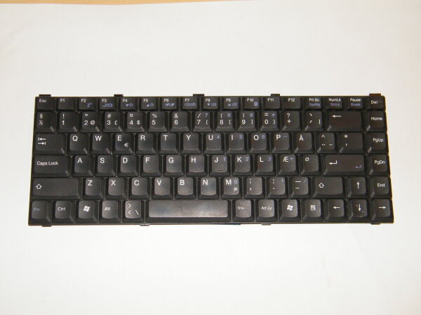 Org Zepto Z-Note 6214W Keyboard DANISH black 6037B0015005 9J.N5482.10D #2291