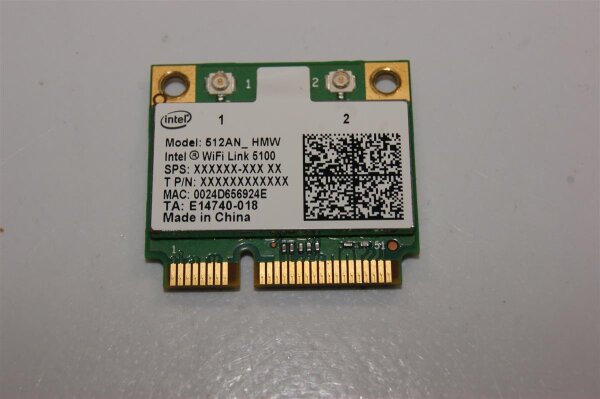 Sony Vaio PCG-7186M WLAN Karte 512AN_HMW #2349
