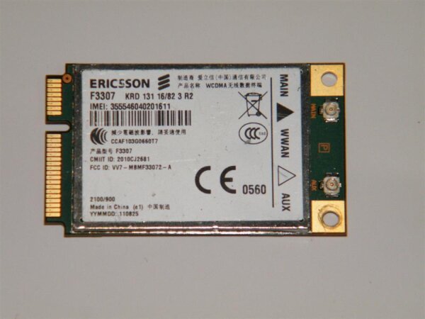 Ericson F3307 WWAN UMTS HSDPA Adapter PK29200HN60 #2215.006