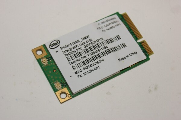 Toshiba Tecra A10-13Q WLAN Karte 512AN_MMW #2609