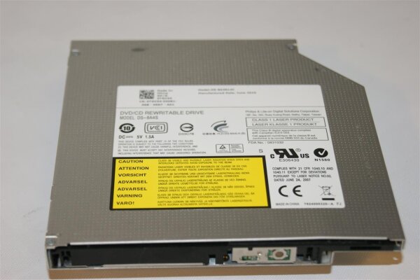 Dell Vostro 3500 DVD RW SATA Laufwerk drive Brenner 12,7mm DS-8A4S 0T6V34 #2726