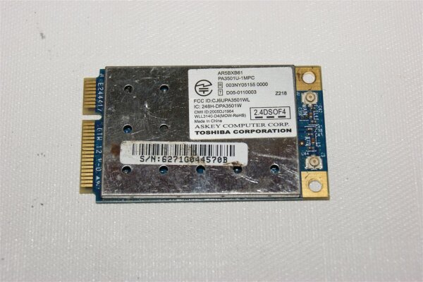 Toshiba Satellite A200 AR5BXB61 Wifi WLAN Karte PA3501U-1MPC #2612_2