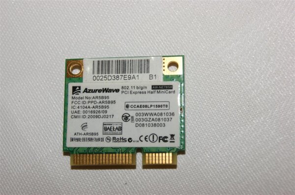 ASUS UL50V WLAN Karte WiFi Modul wireless halfsize AR5B95 #2627_02