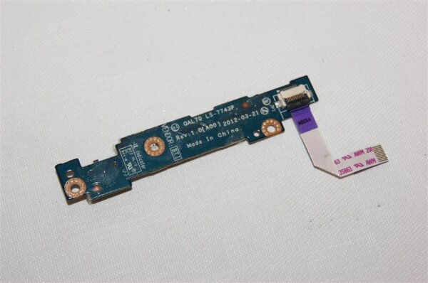 Dell Latitude E6330 P195 Media Button Board mit Kabel LS-7743P #2774