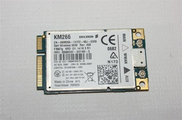 Dell Inspiron mini 10  WWAN UMTS Karte KM266  #2814