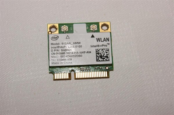 Dell Latitude Z600 Intel 512AN_HMW Wifi Wlan Karte 0CY256 #2821_1