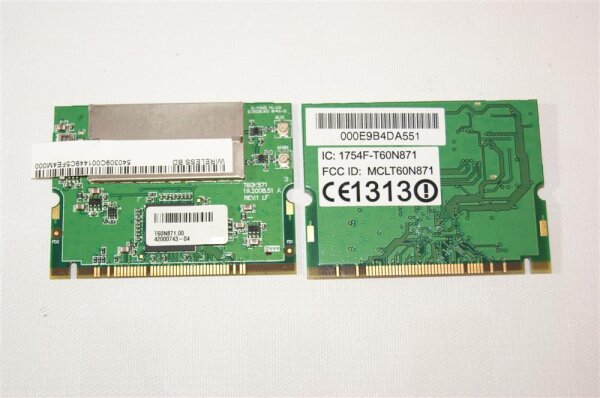 Acer Aspire 1520 Wireless Braodcom Wifi WLAN Karte 1754F-T60N871 #3782_7