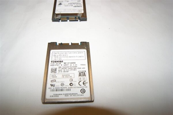 120GB Toshiba MK1216GSG  1.8"  µSATA 5400rpm / getestet 100% OK / #2000