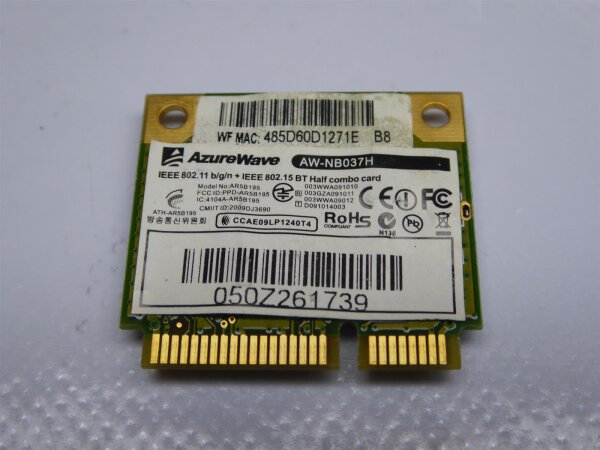 Medion Akoya E4212 MD98710 AzureWave Wifi WLAN Karte AW-NB037H #2988_1