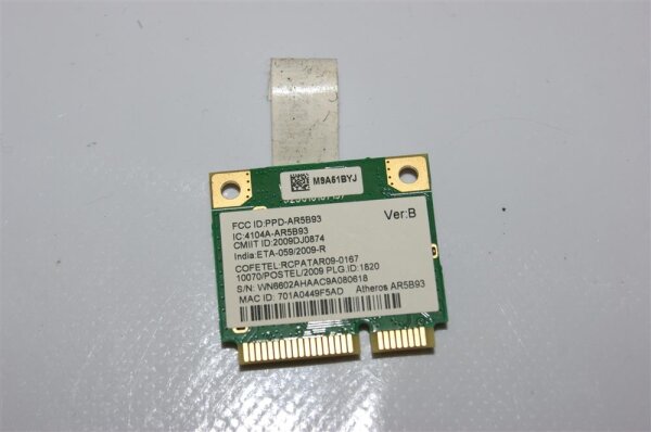 Acer Aspire 8735 Serie Wlan Wifi Karte Card AR5B93  #3162